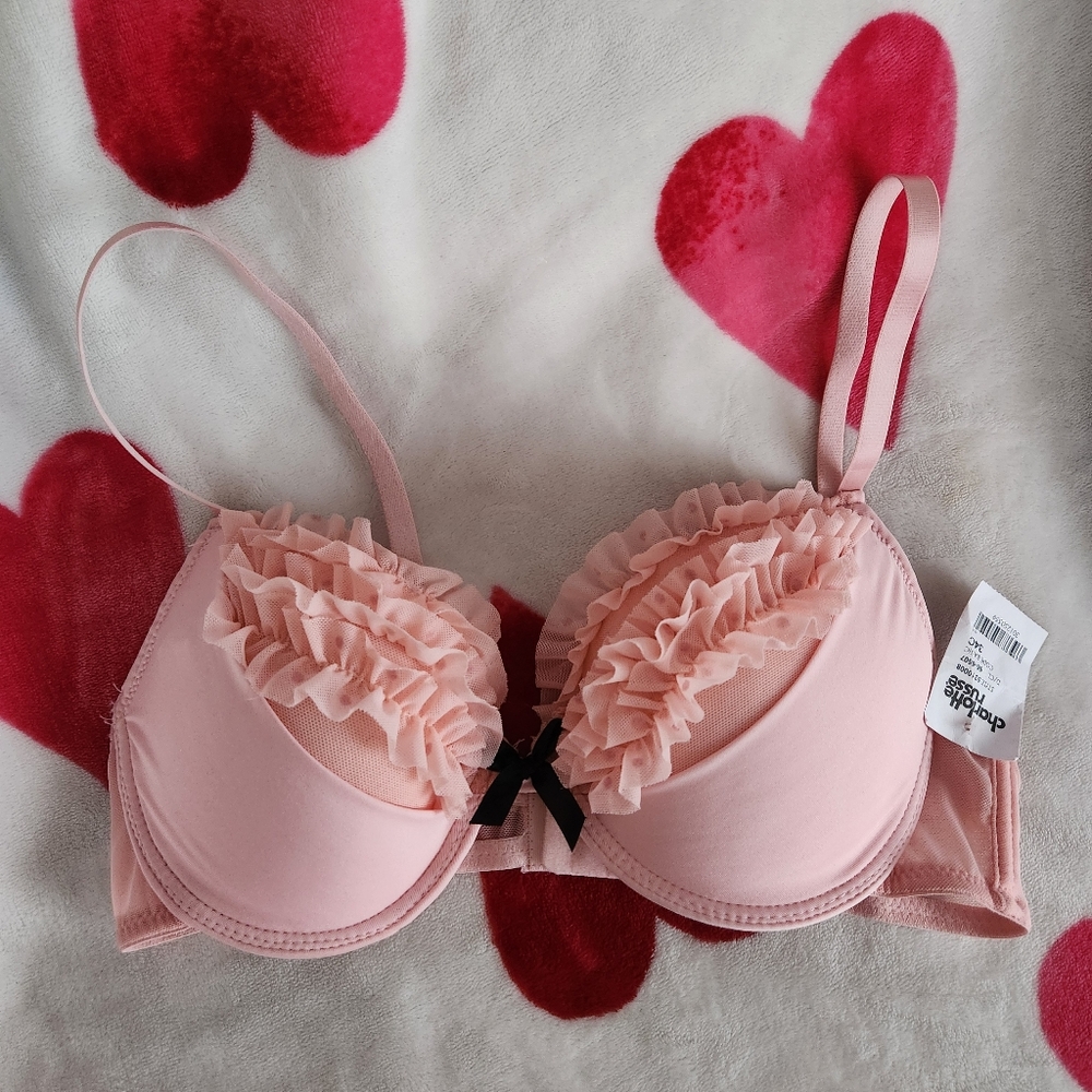 SOLD CHARLOTTE RUSSE Ruffle Push-up Bra - Picture 1 of 5